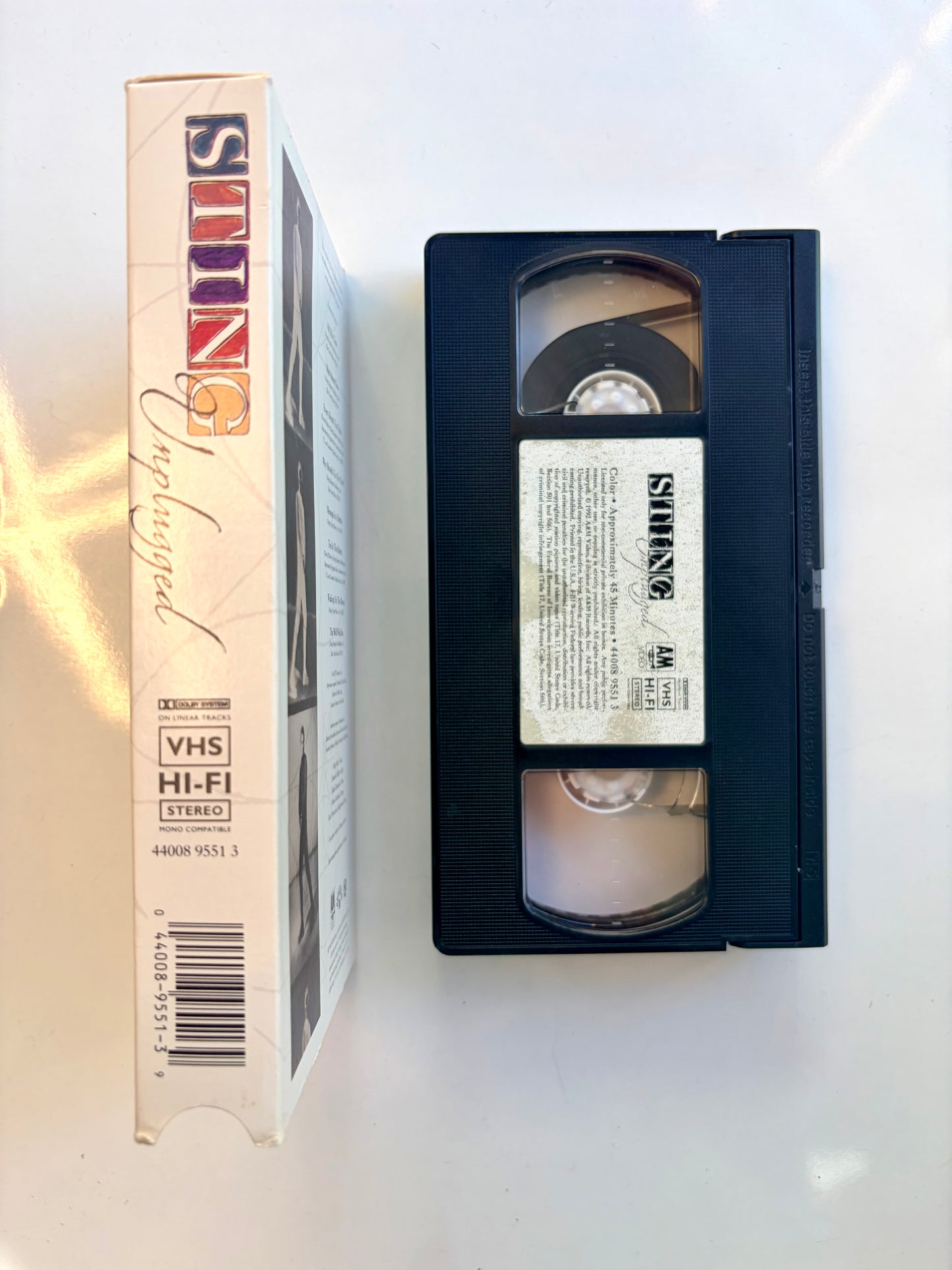 Sting, Unplugged VHS video