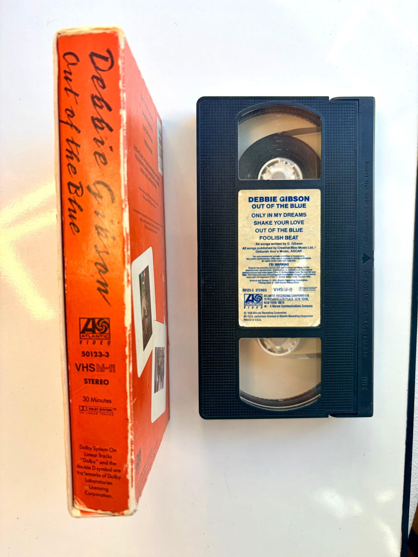 Debbie Gibson, Out of The Blue VHS video