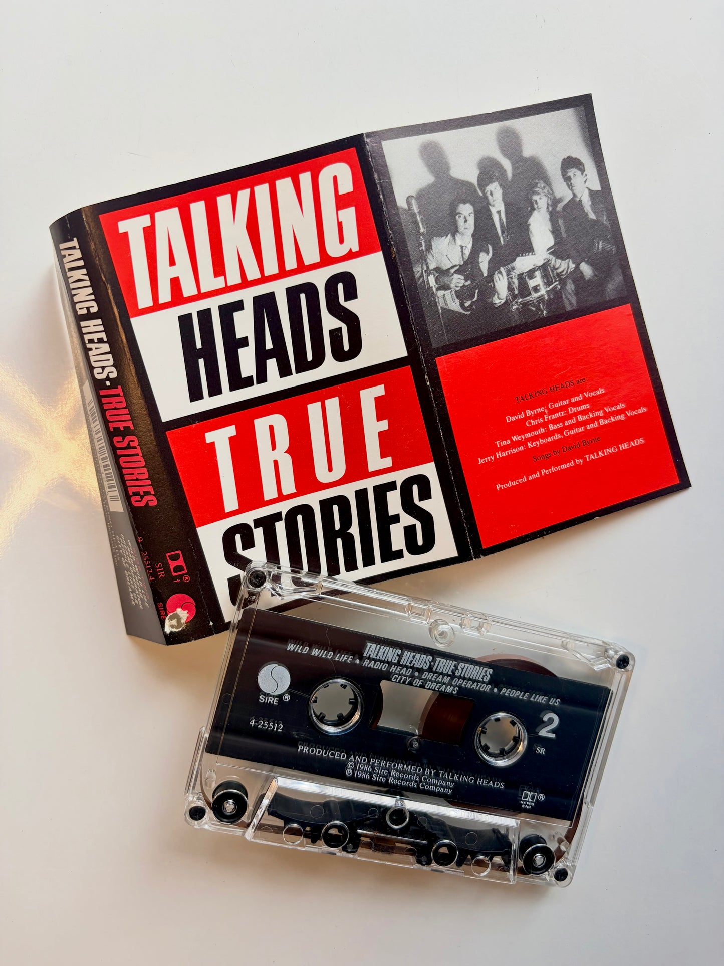 Talking Heads, True Stories cassette