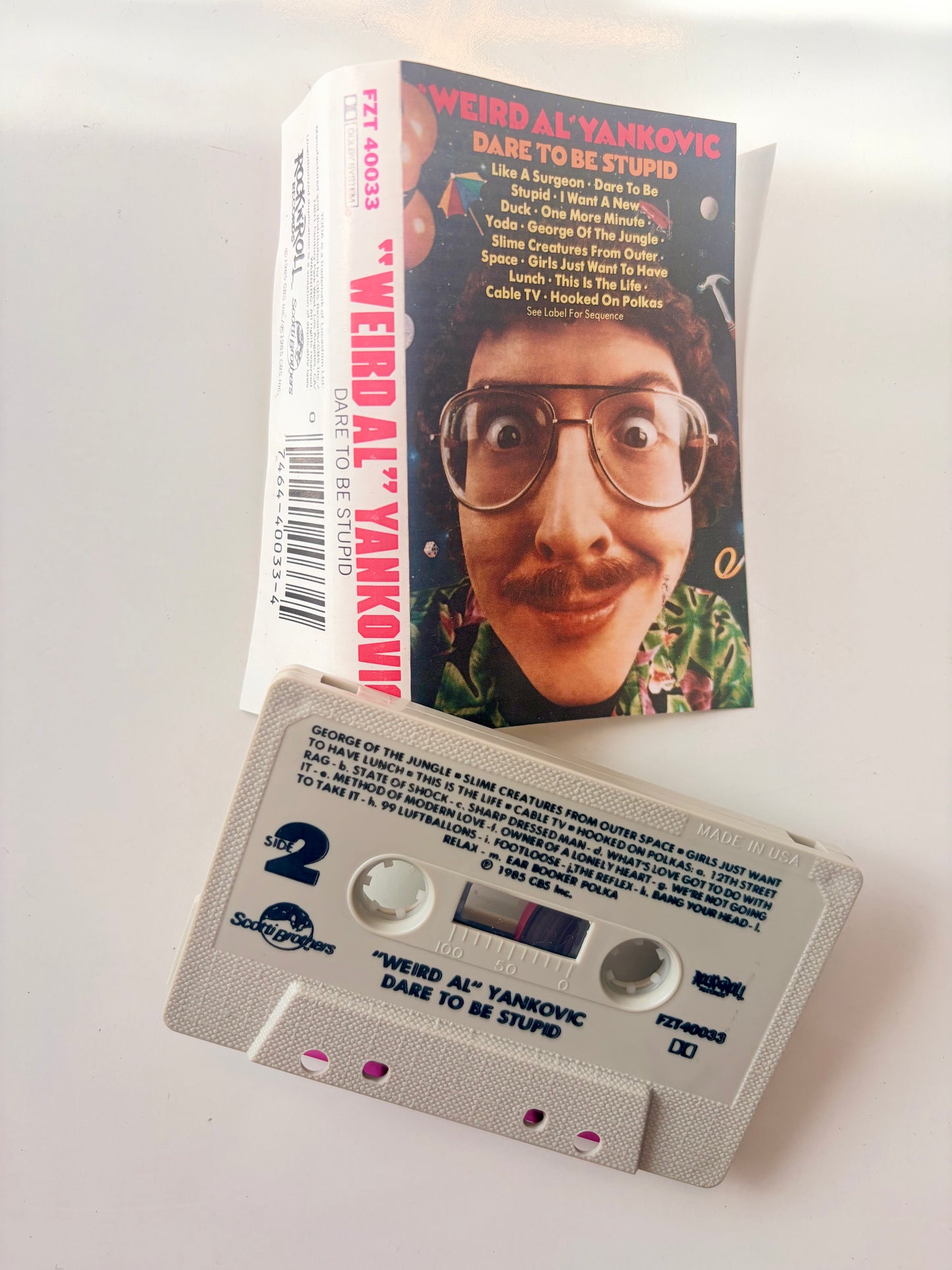 "Weird Al" Yankovic, Dare To Be Stupid cassette
