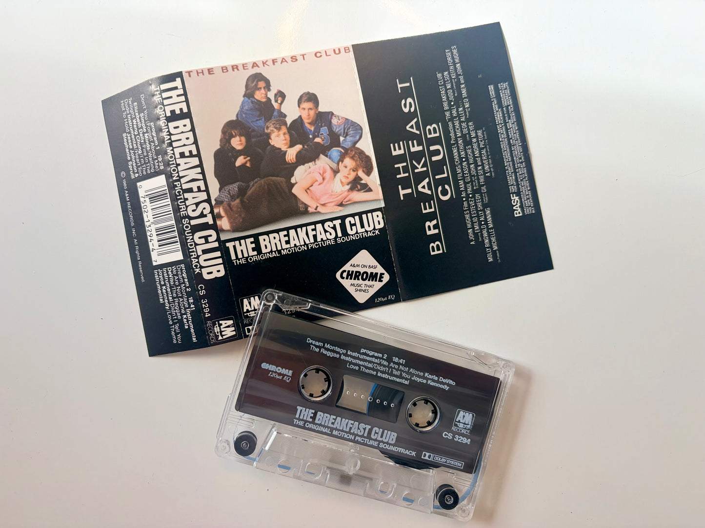 The Breakfast Club soundtrack cassette