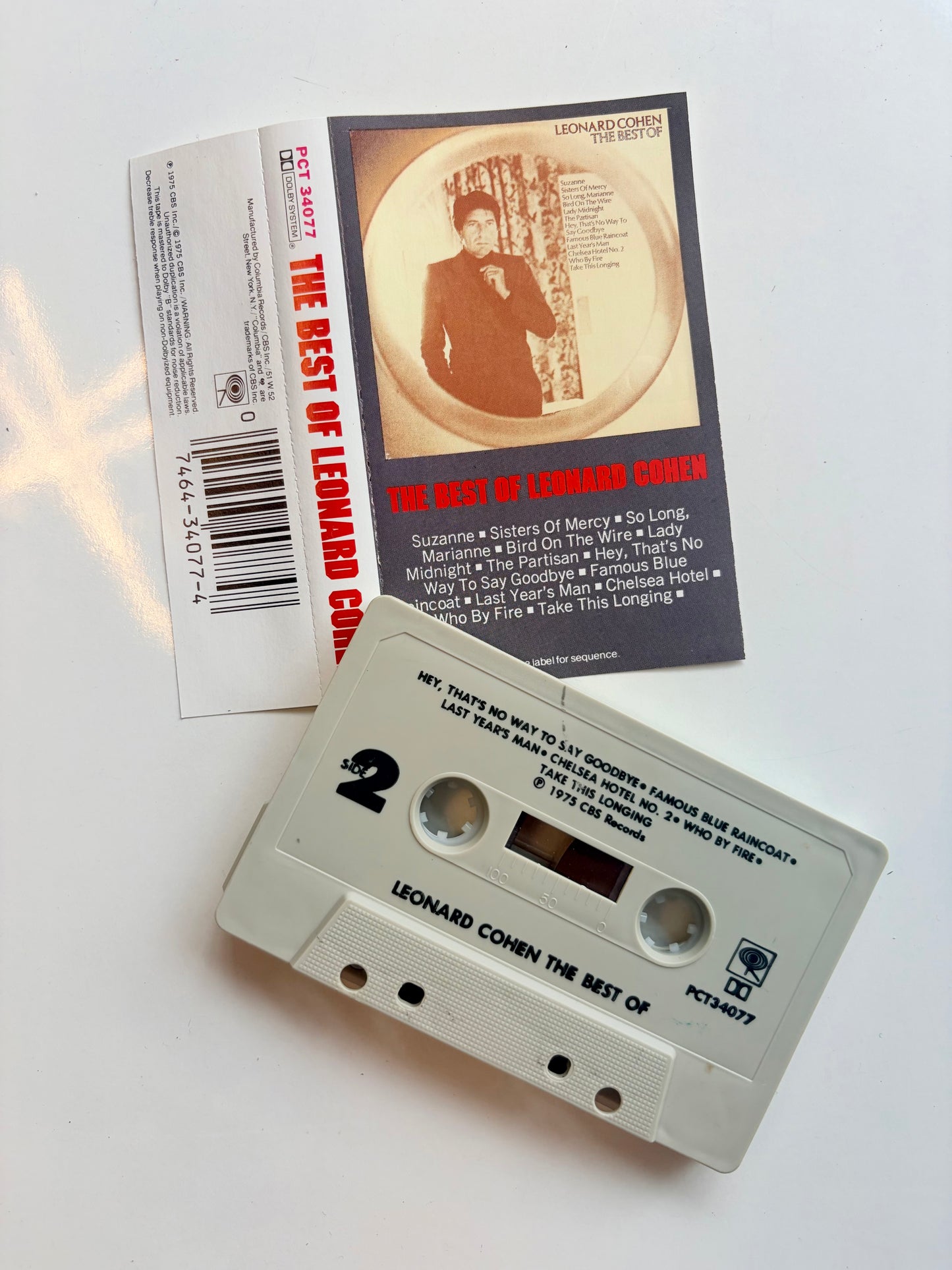 The Best Of Leonard Cohen cassette