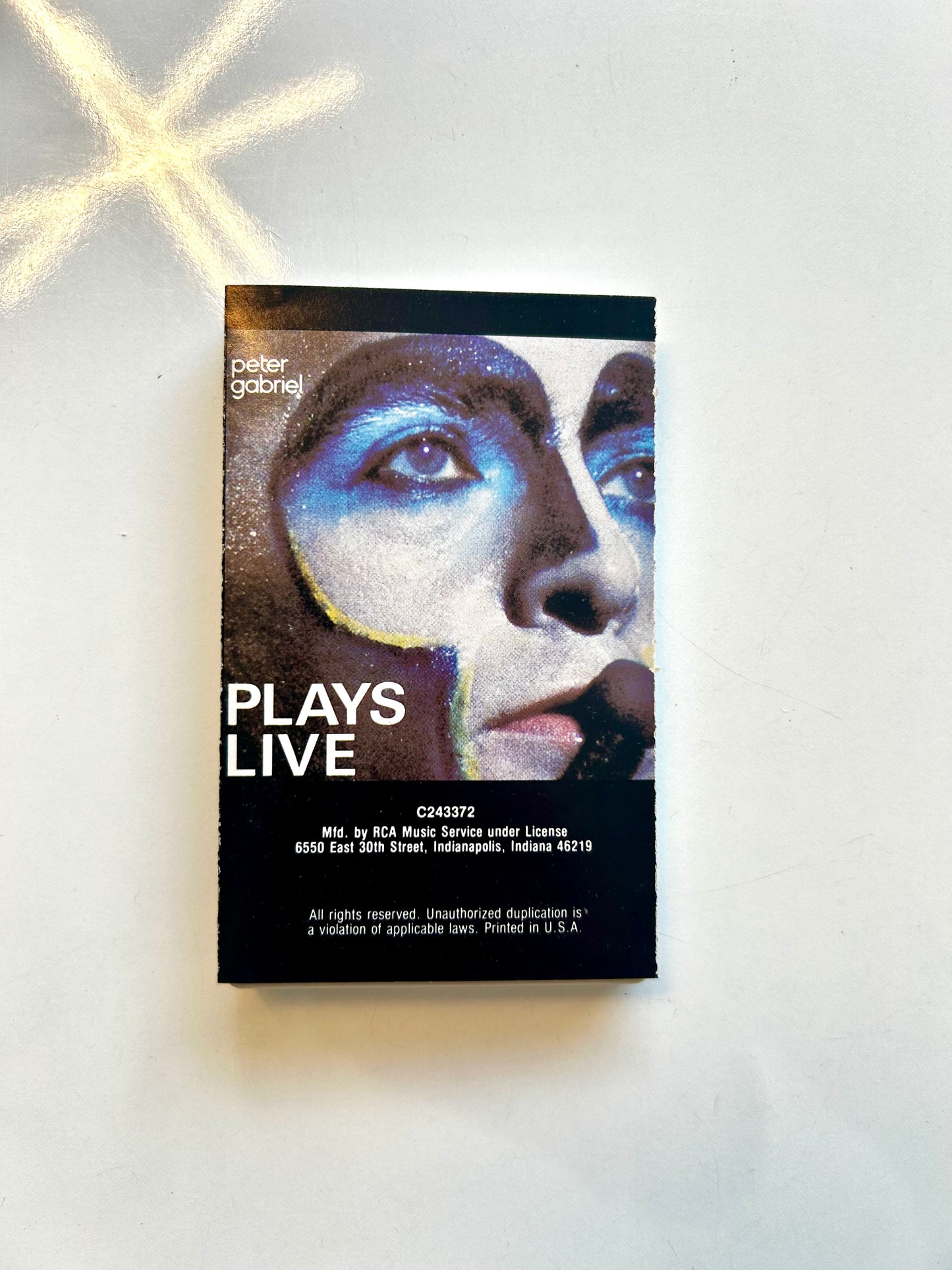 Peter Gabriel, Plays Live