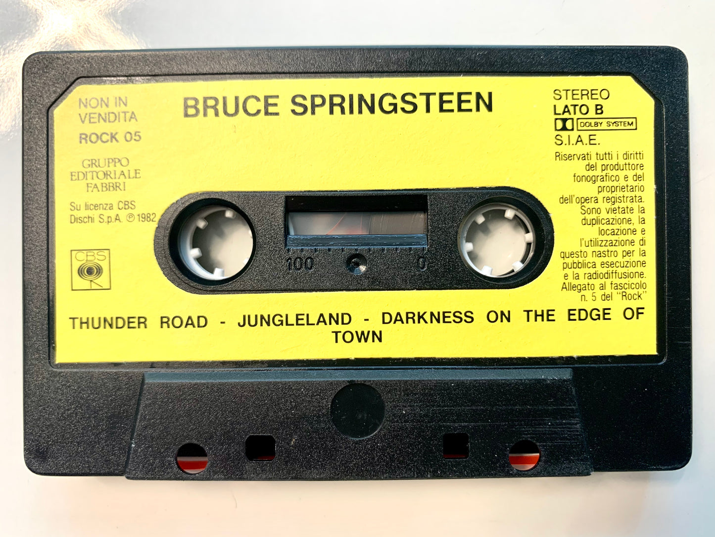 Bruce Springsteen, rare Italian cassette