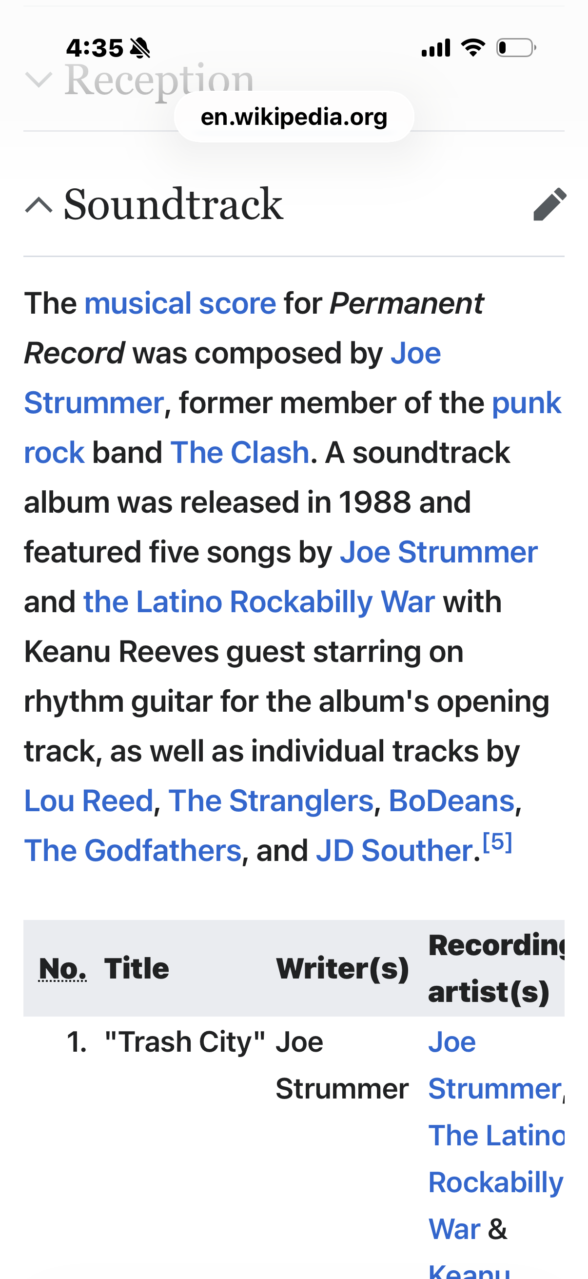 Permanent Record soundtrack