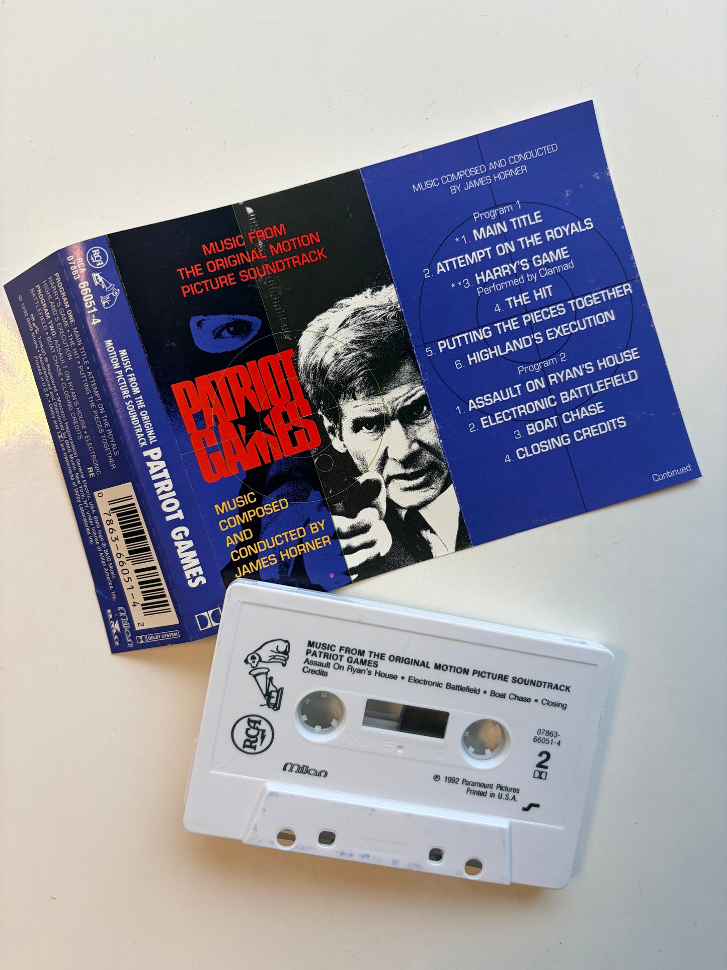 Patriot Games, soundtrack