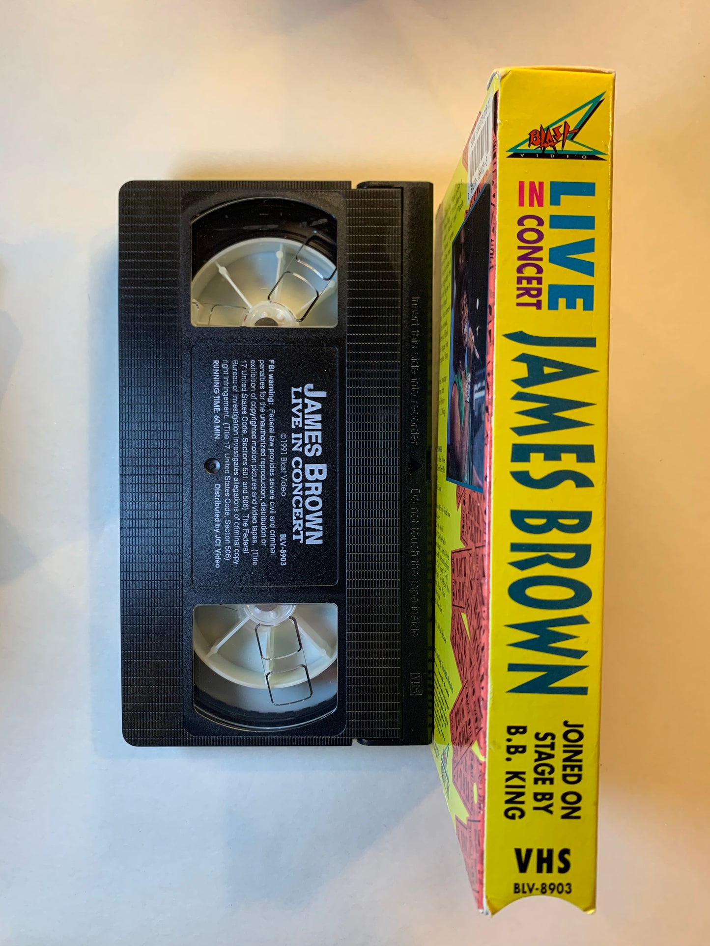 James Brown Admit One VHS concert video