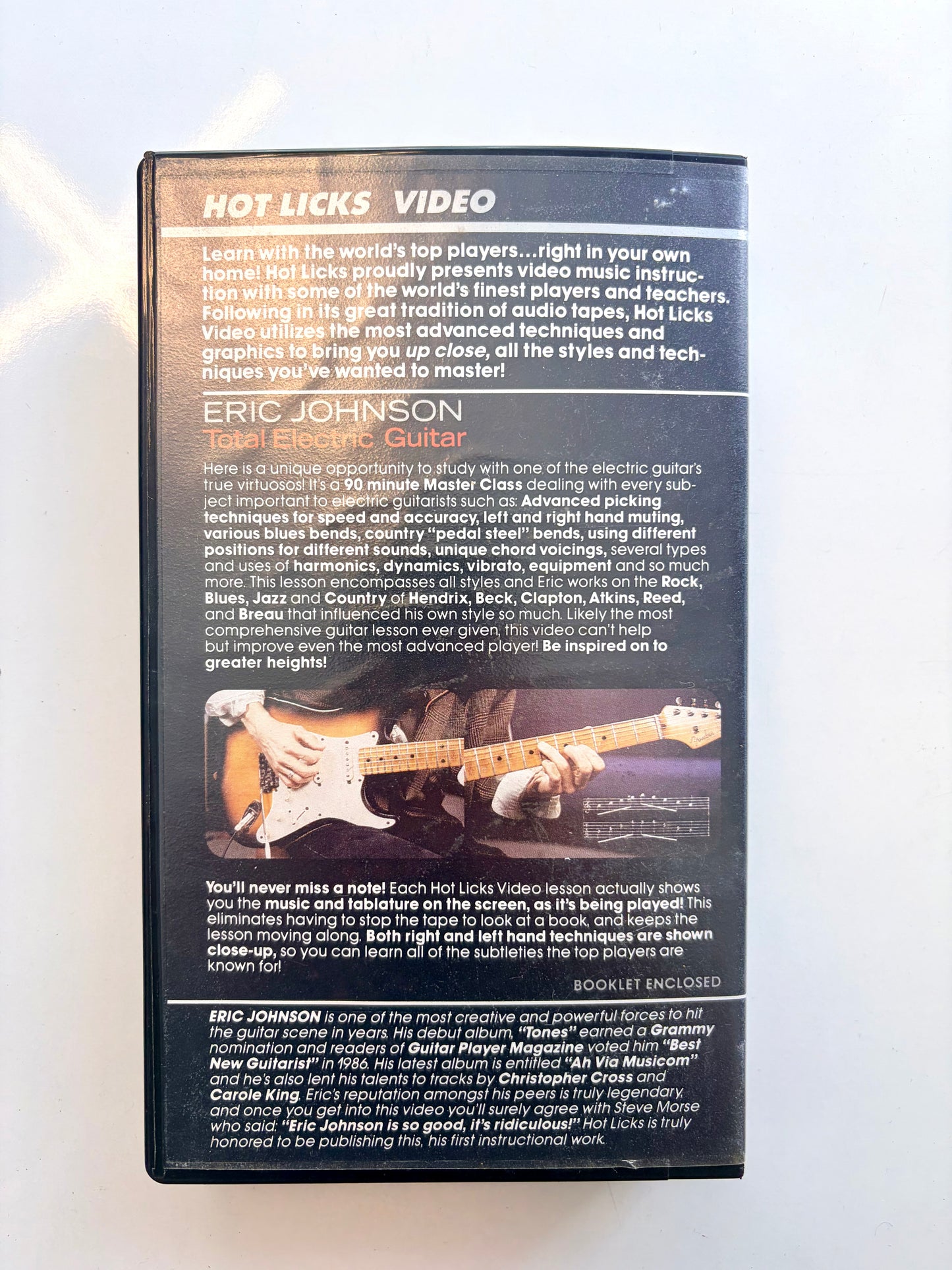 Eric Johnson Hot Licks VHS video