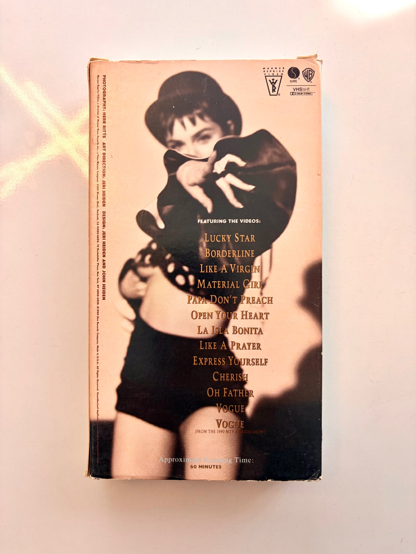 Madonna, The Immaculate Collection VHS video