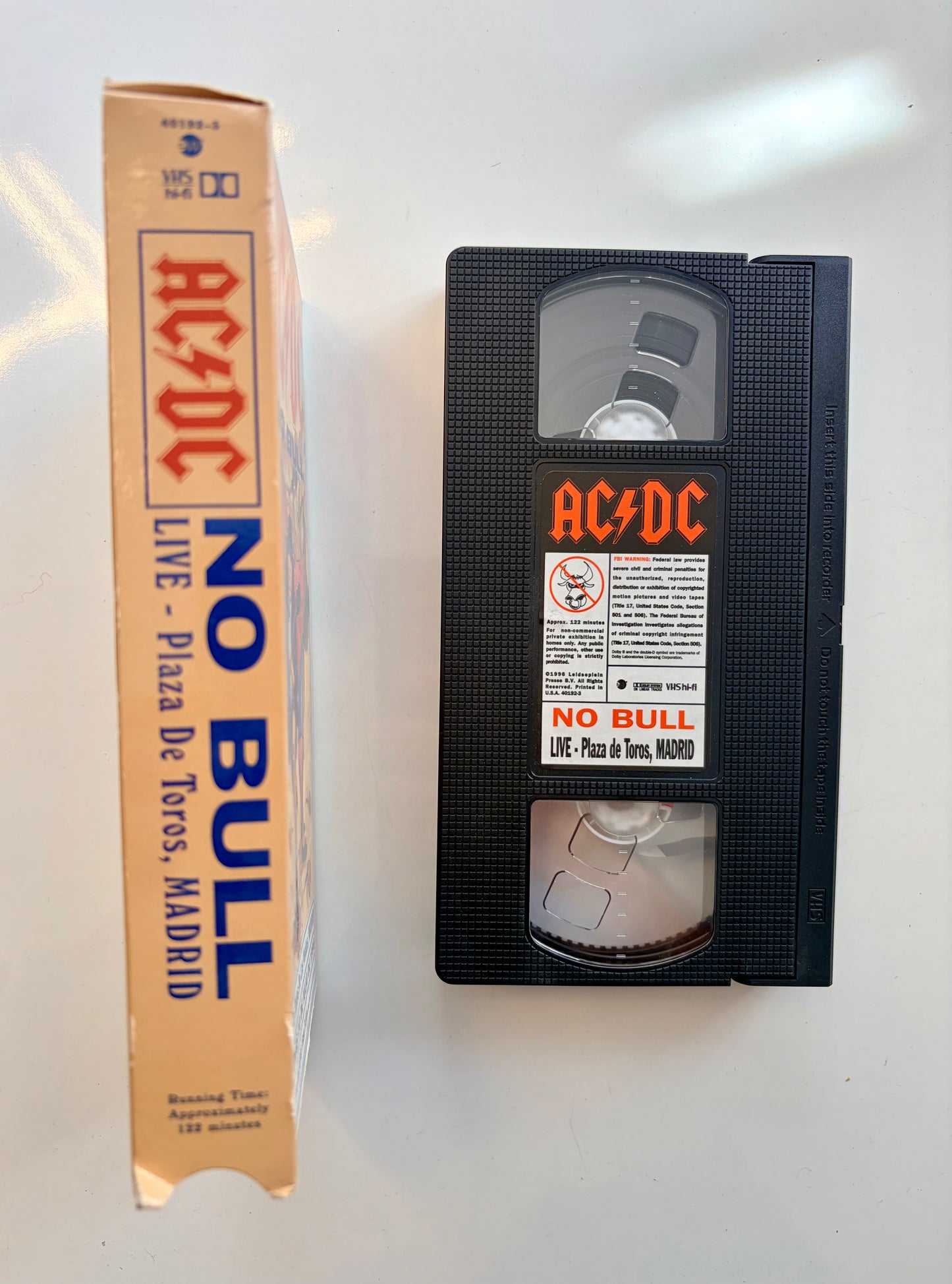 AC/DC, No Bull VHS video