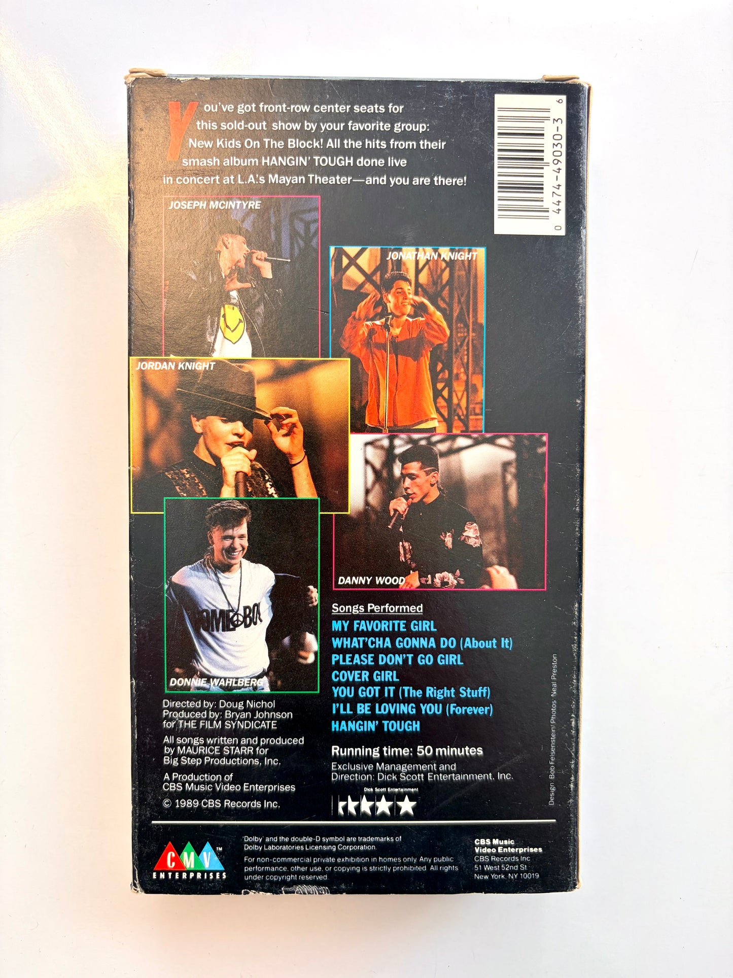 New Kids on the Block, Hangin' Tough Live VHS video