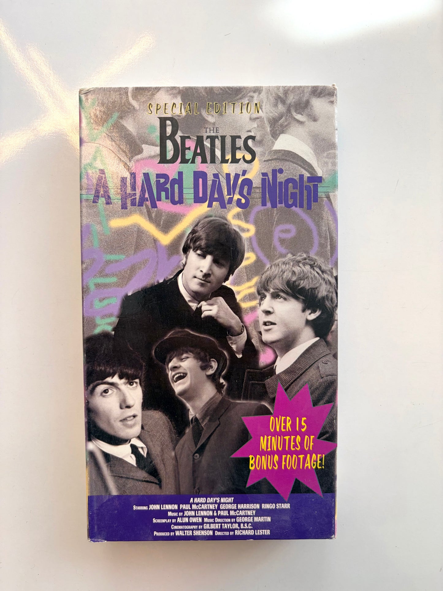 The Beatles, A Hard Day's Night VHS video