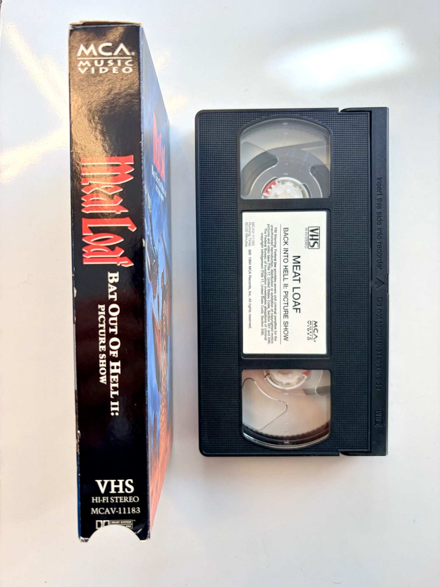 Meat Loaf, Bat Out Of Hell II VHS video