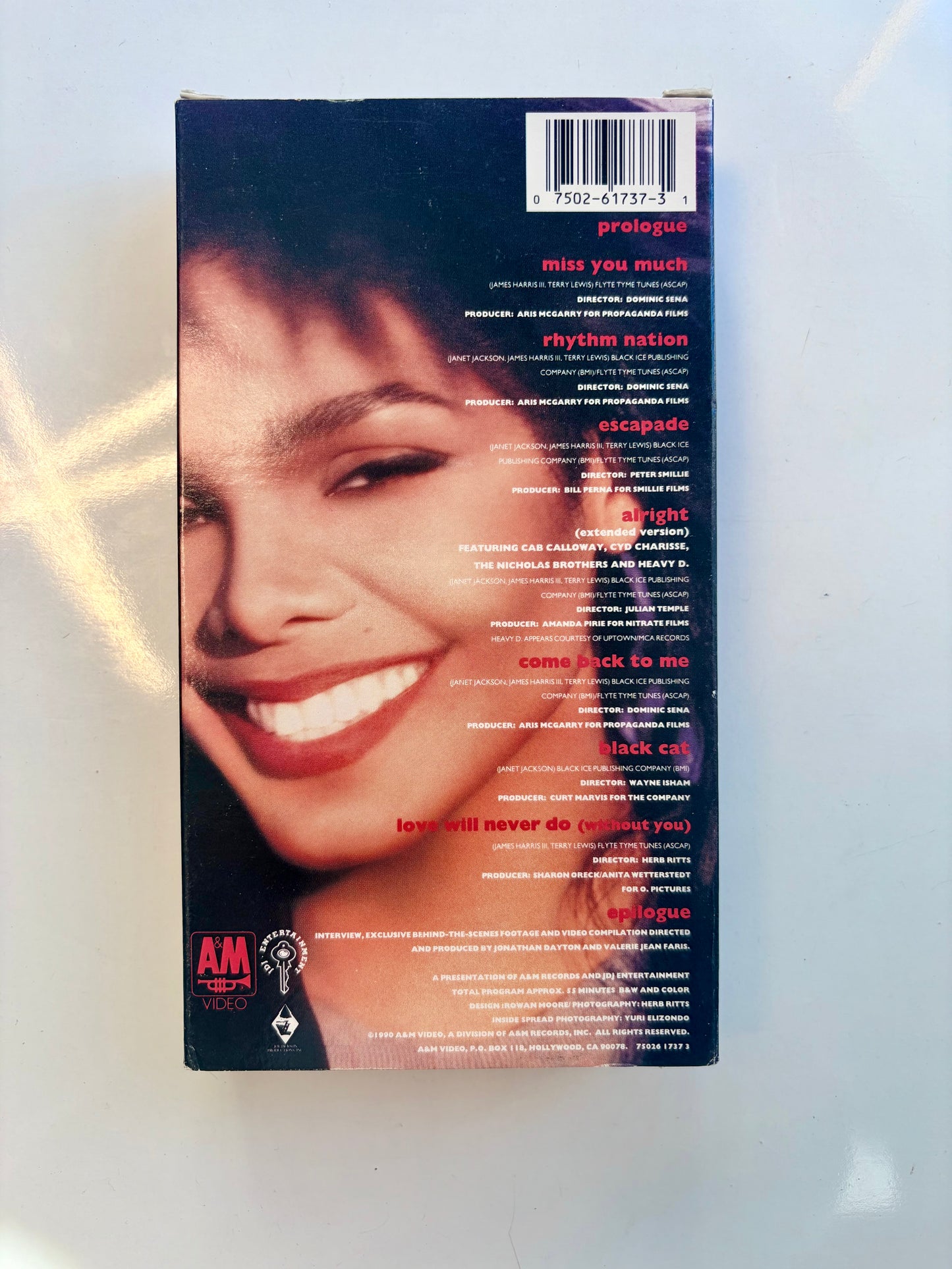 Janet Jackson, The Rhythm Nation Compilation VHS video