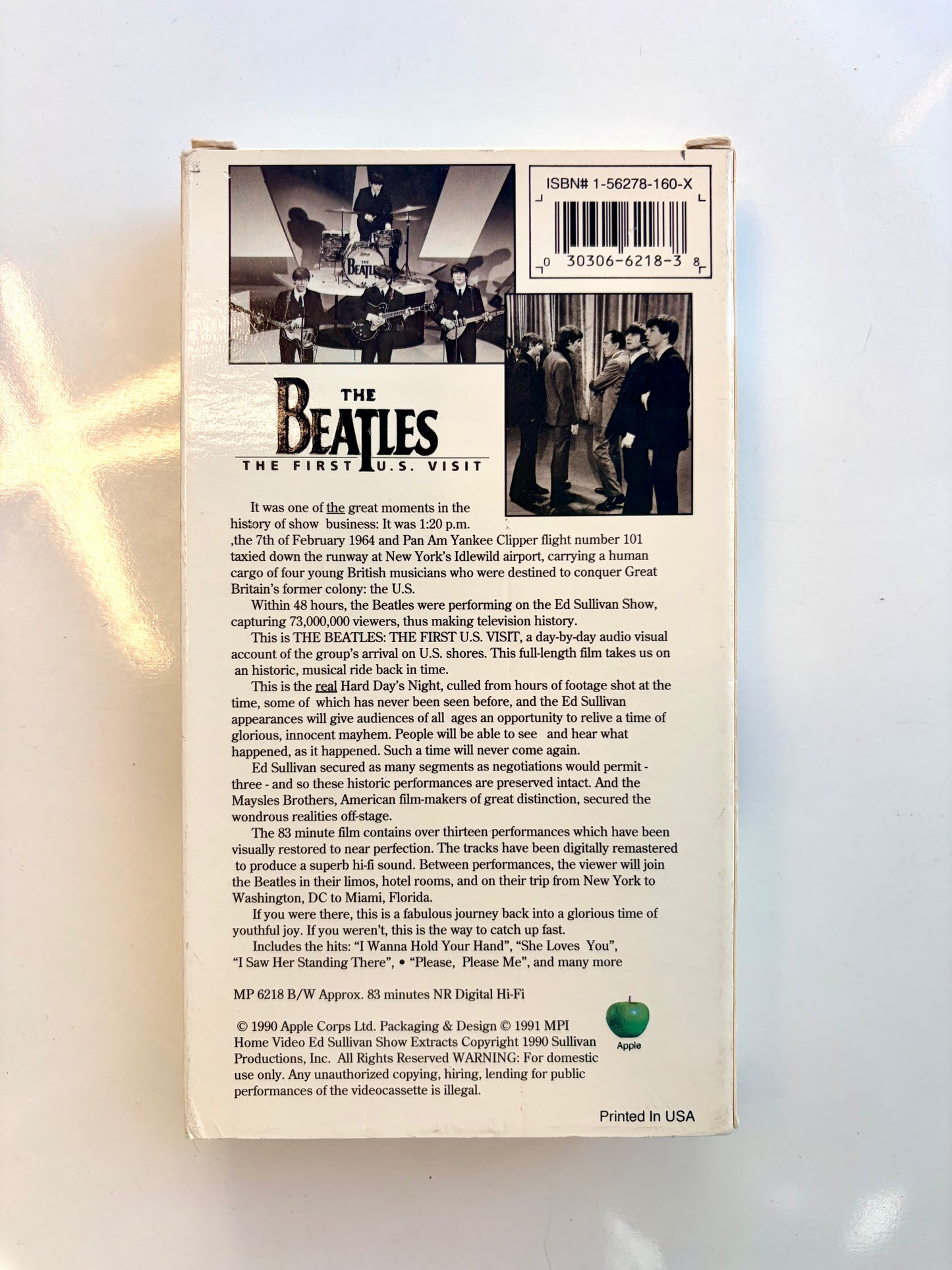 The Beatles, The First U.S. Visit VHS video