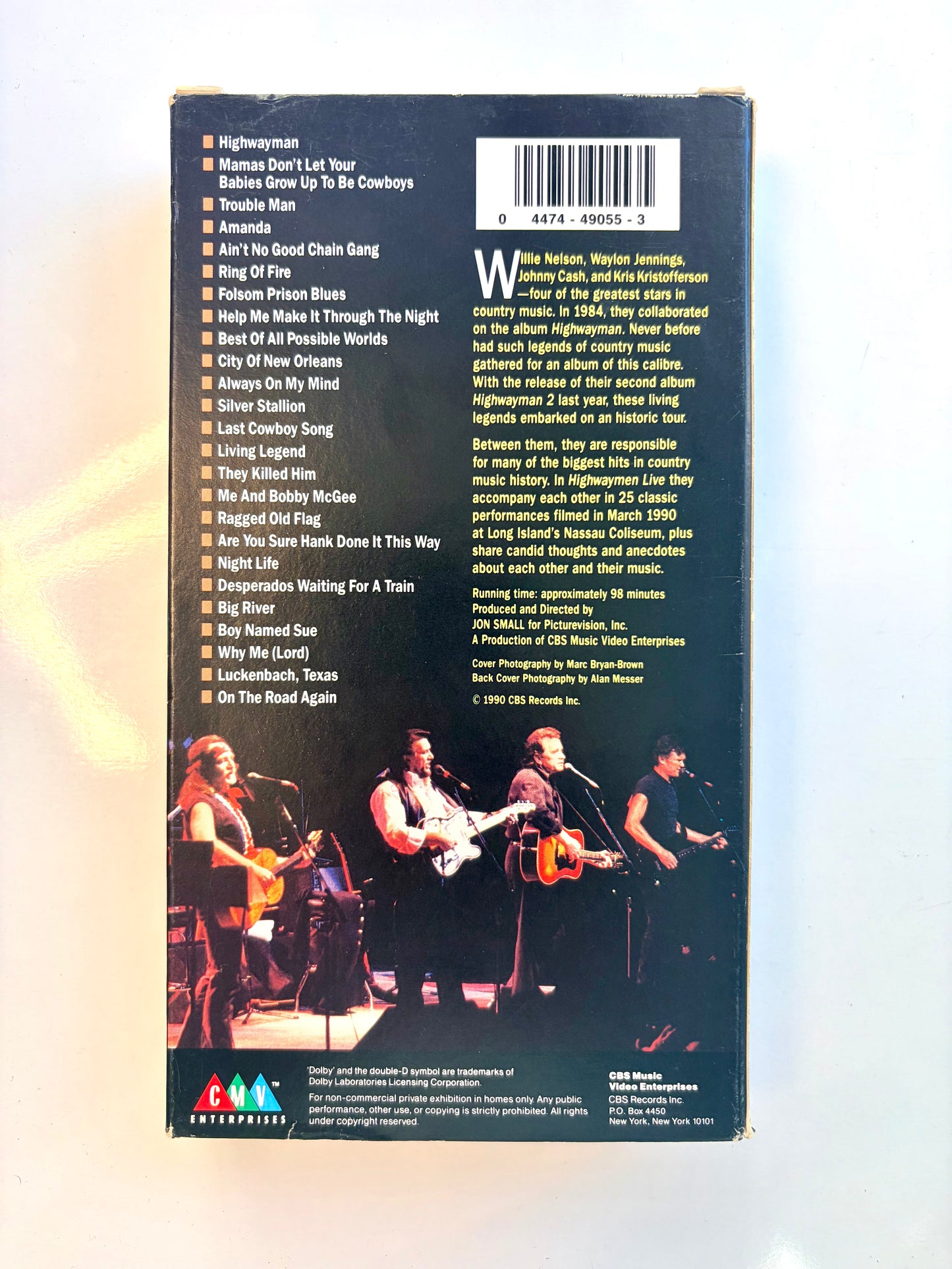 Highwaymen, Live VHS video