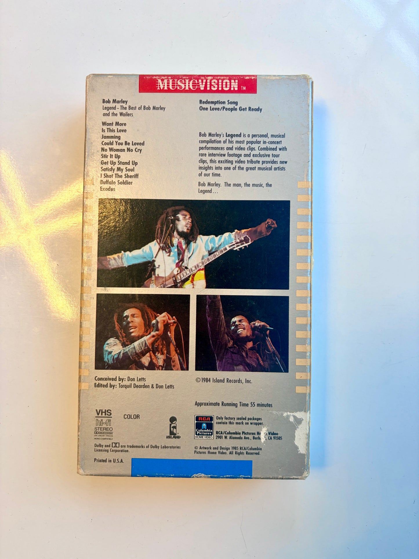 Bob Marley Legend VHS video