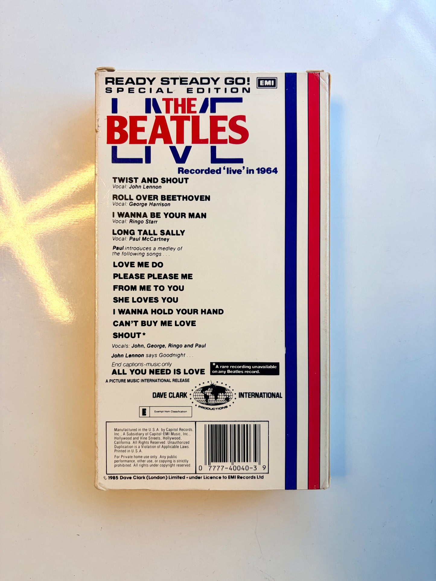 The Beatles, Live VHS video