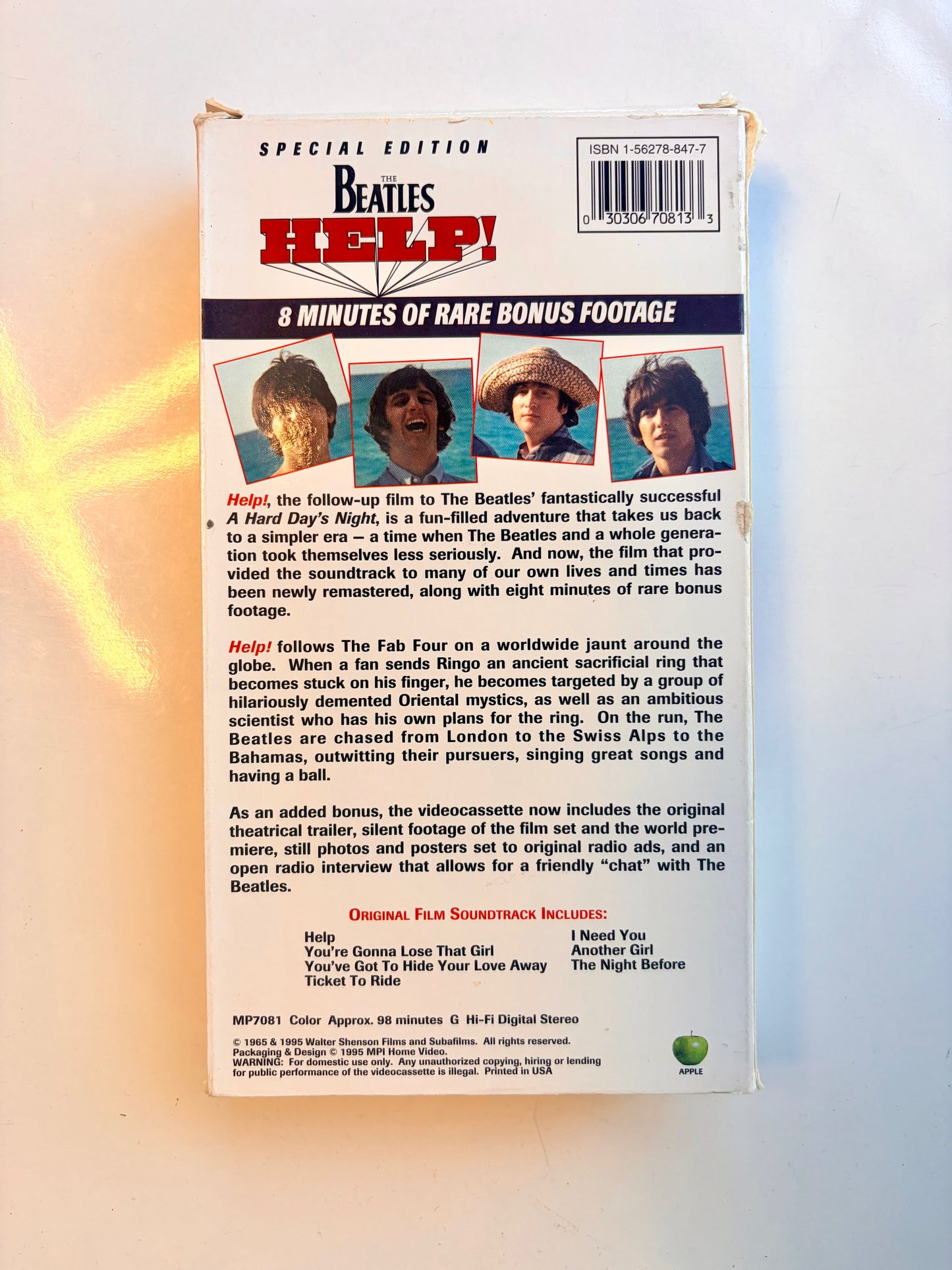 The Beatles, Help VHS video