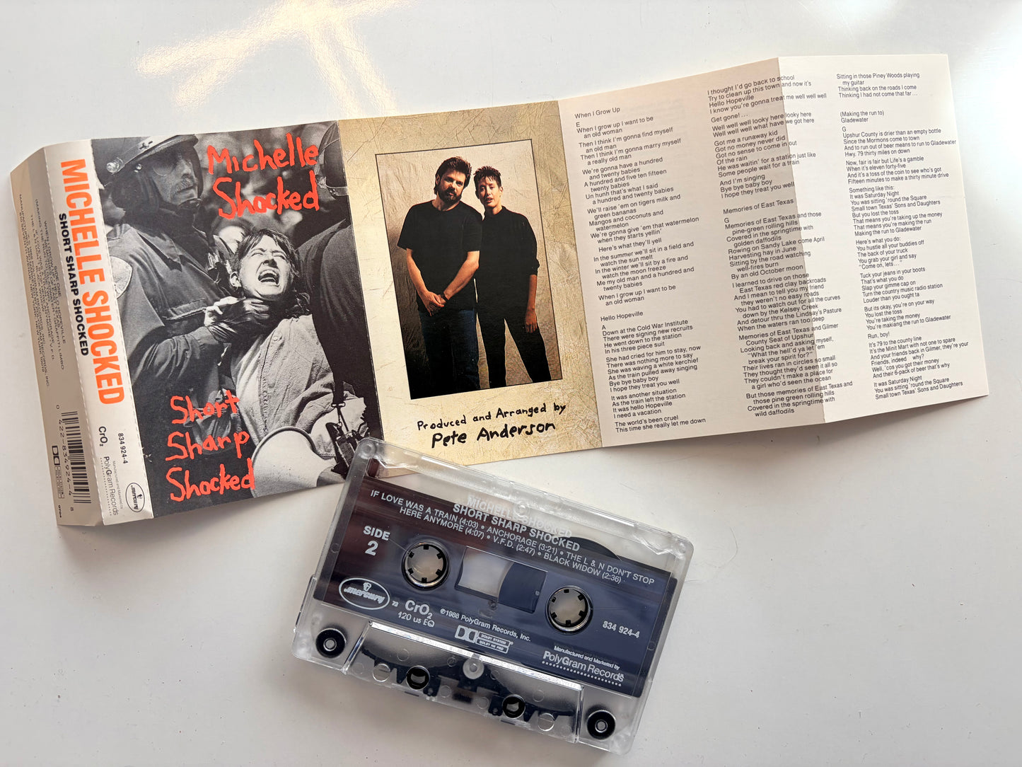 Michelle Shocked, Short Sharp Shocked cassette
