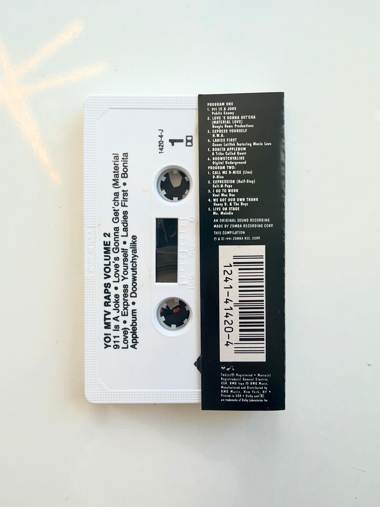 Yo MTV Raps volume 2 cassette