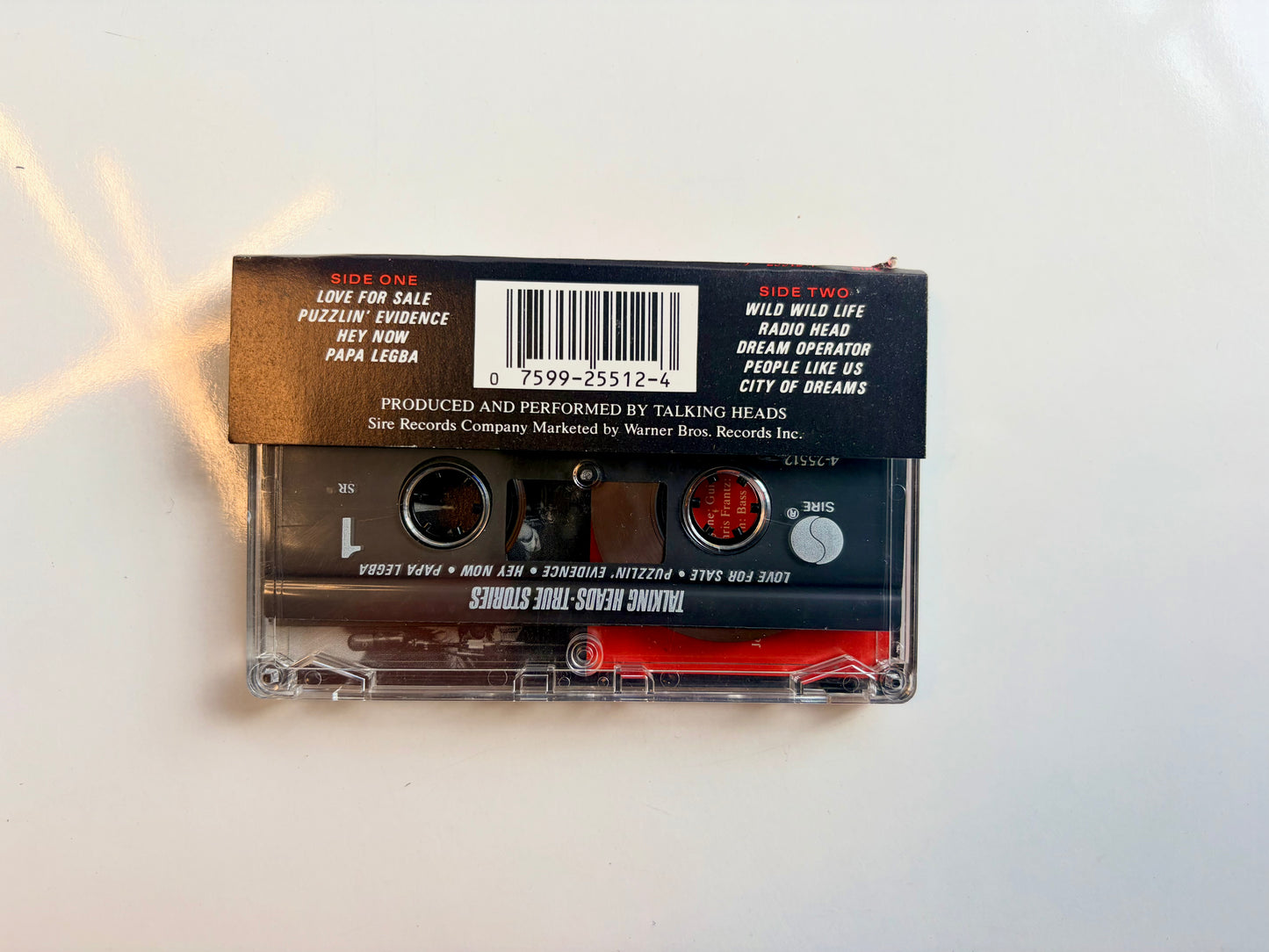 Talking Heads, True Stories cassette