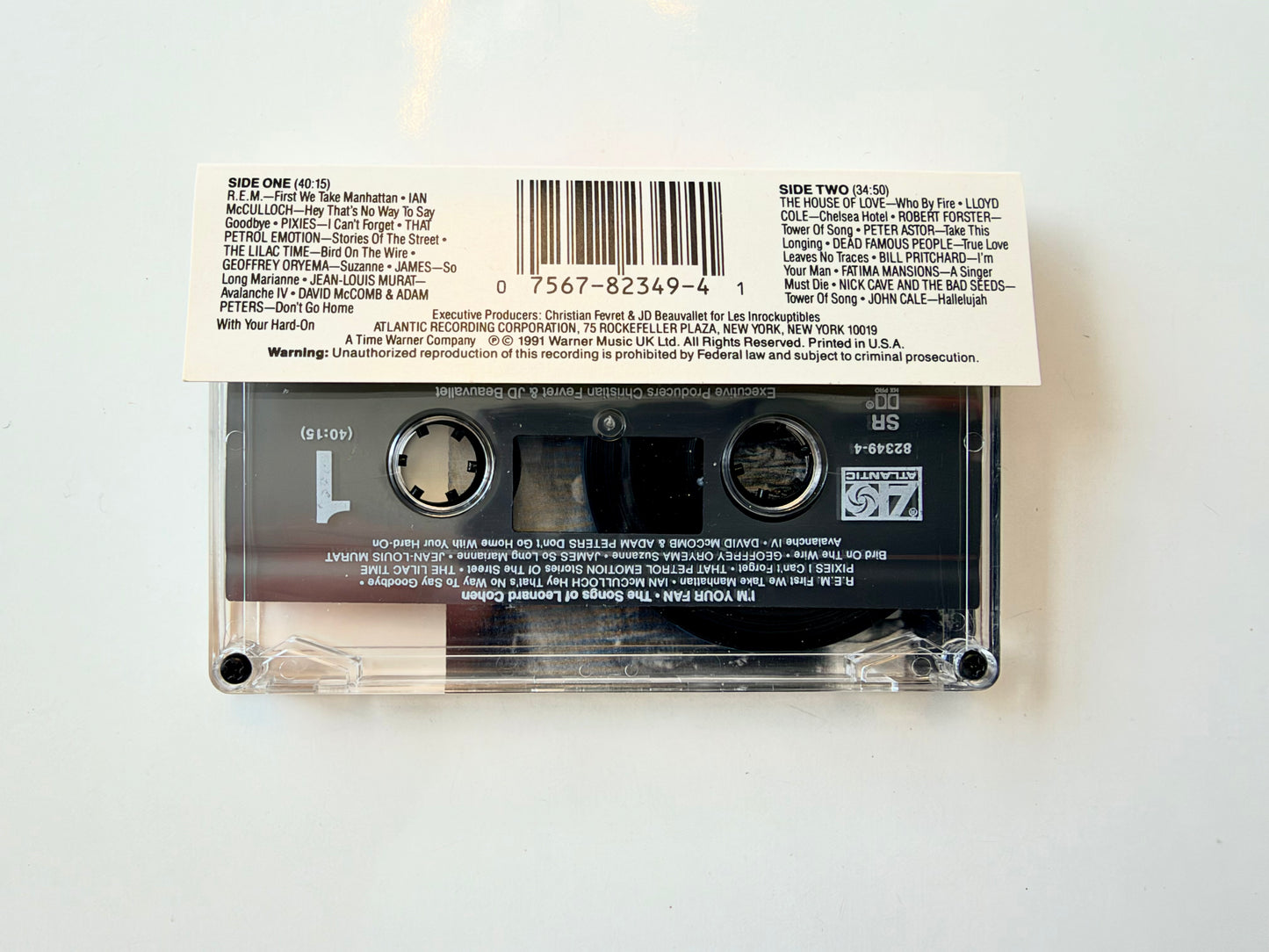 I'm Your Fan The Songs of Leonard Cohen cassette