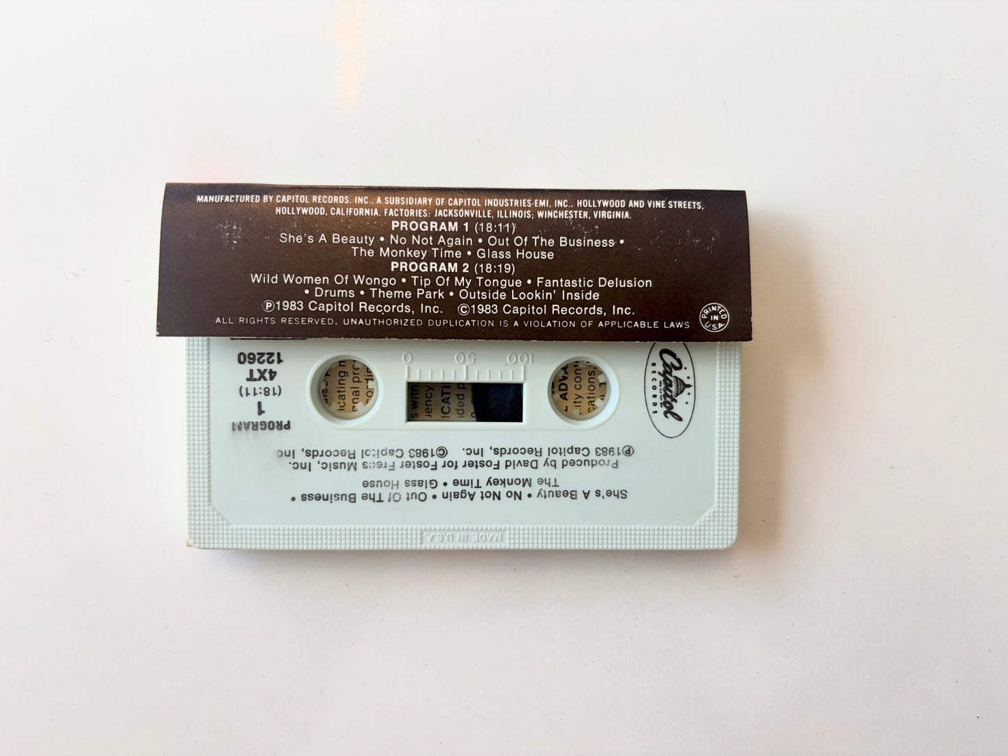 The Tubes, Outside/Inside cassette