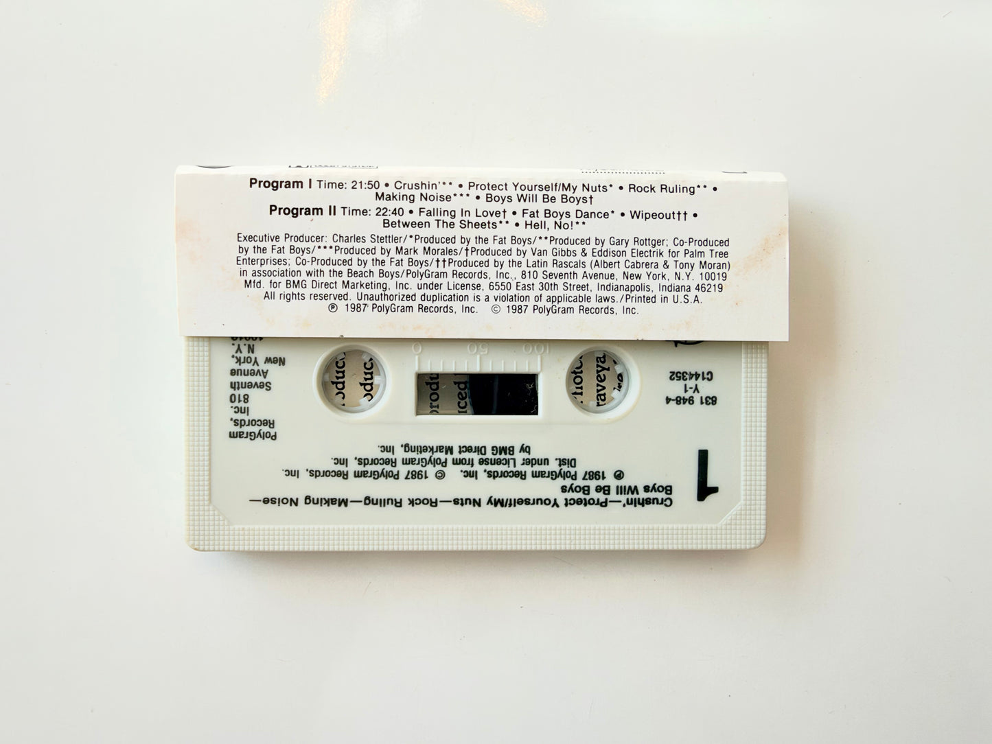 Fat Boys, Crushin' cassette