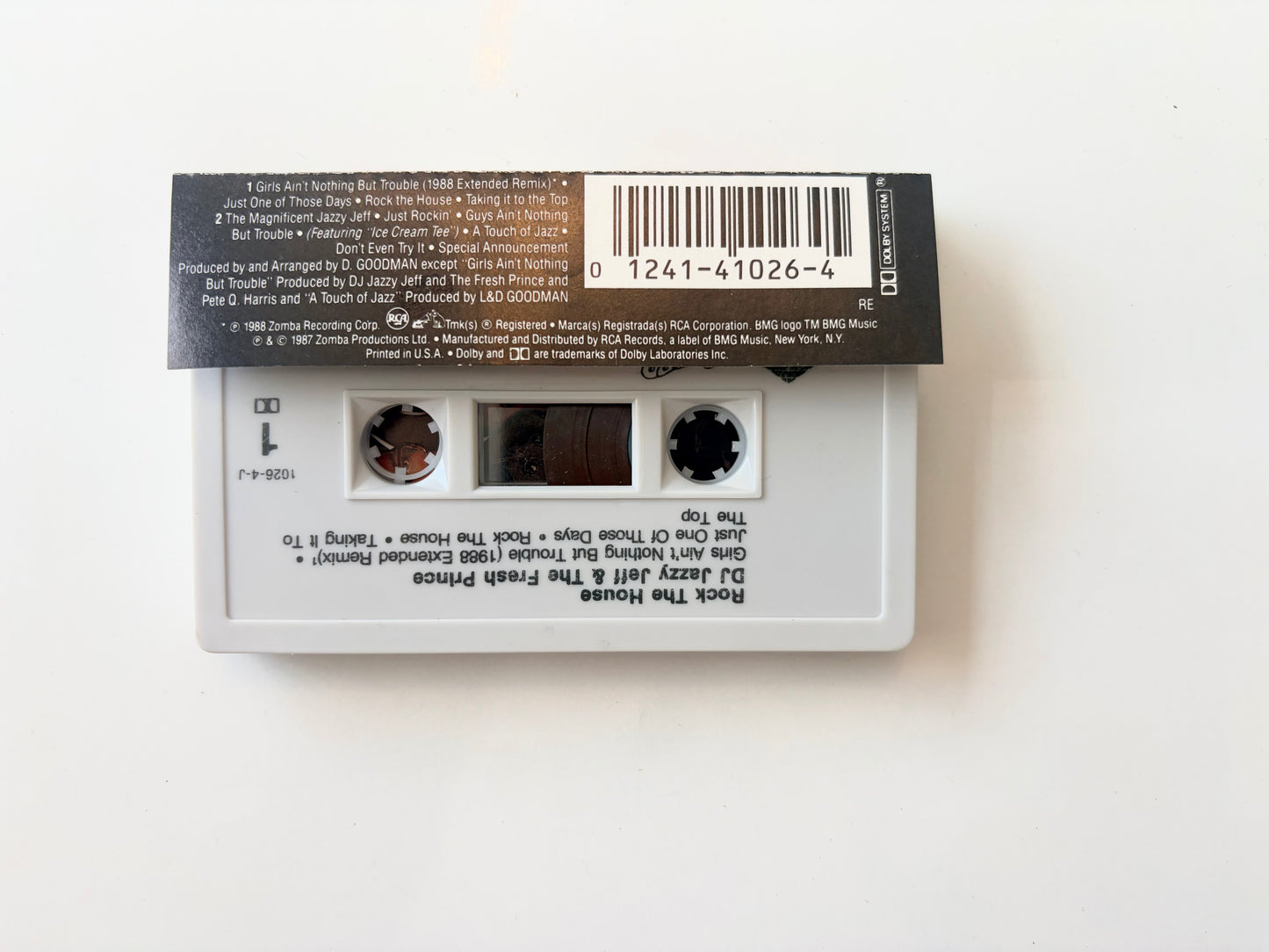 D.J. Jazzy Jeff and the Fresh Prince, Rock The House cassette