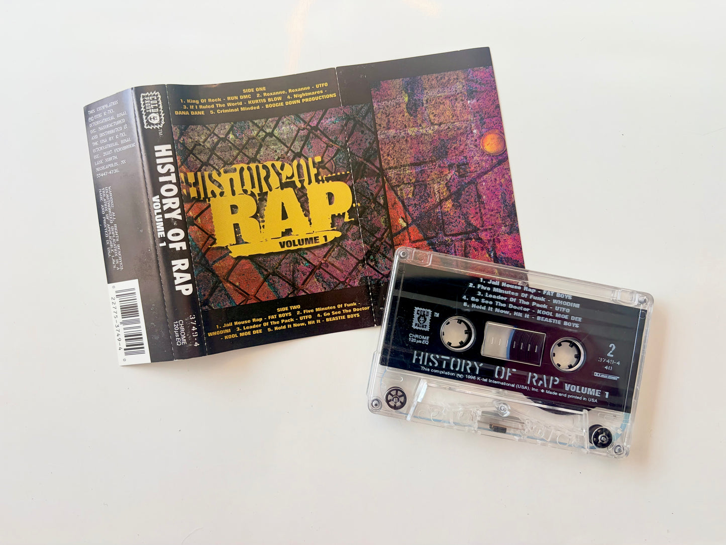 History of Rap Volume 1 cassette