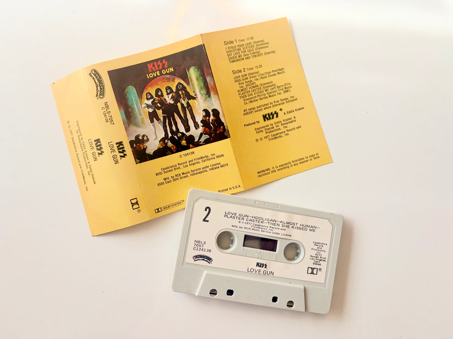 Kiss, Love Gun cassette
