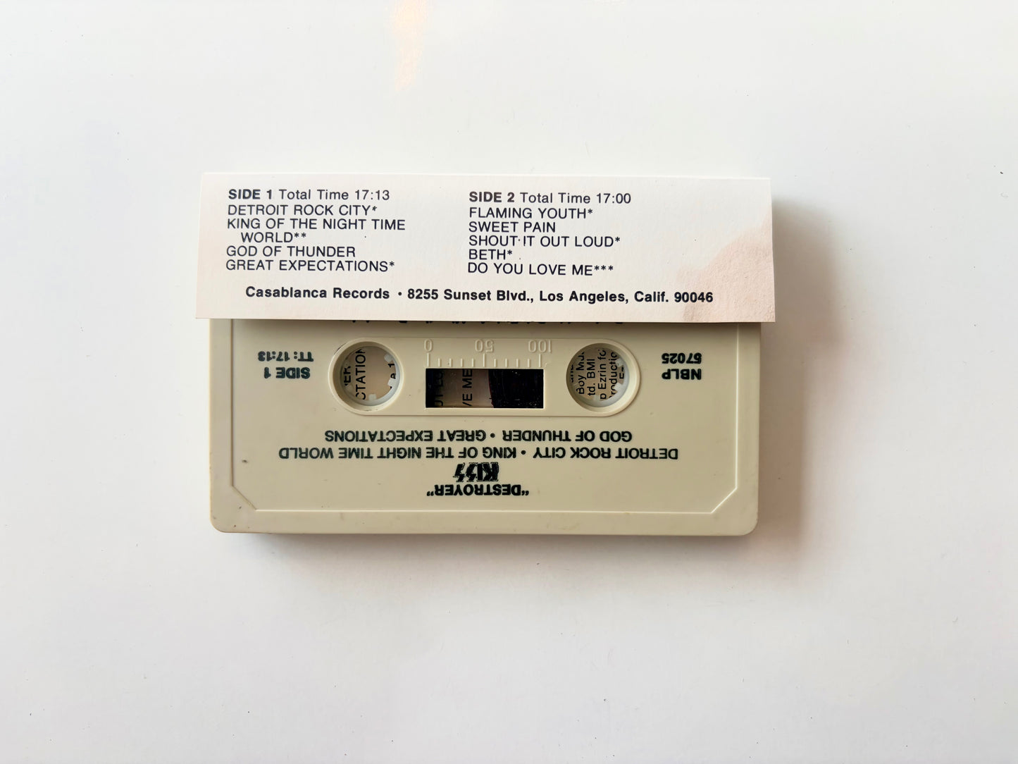 Kiss, Destroyer cassette