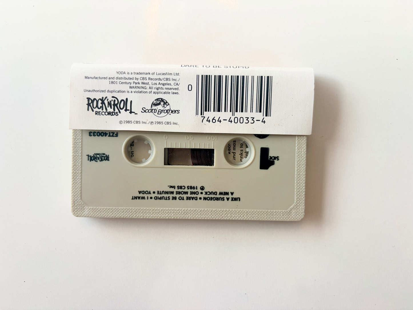 "Weird Al" Yankovic, Dare To Be Stupid cassette