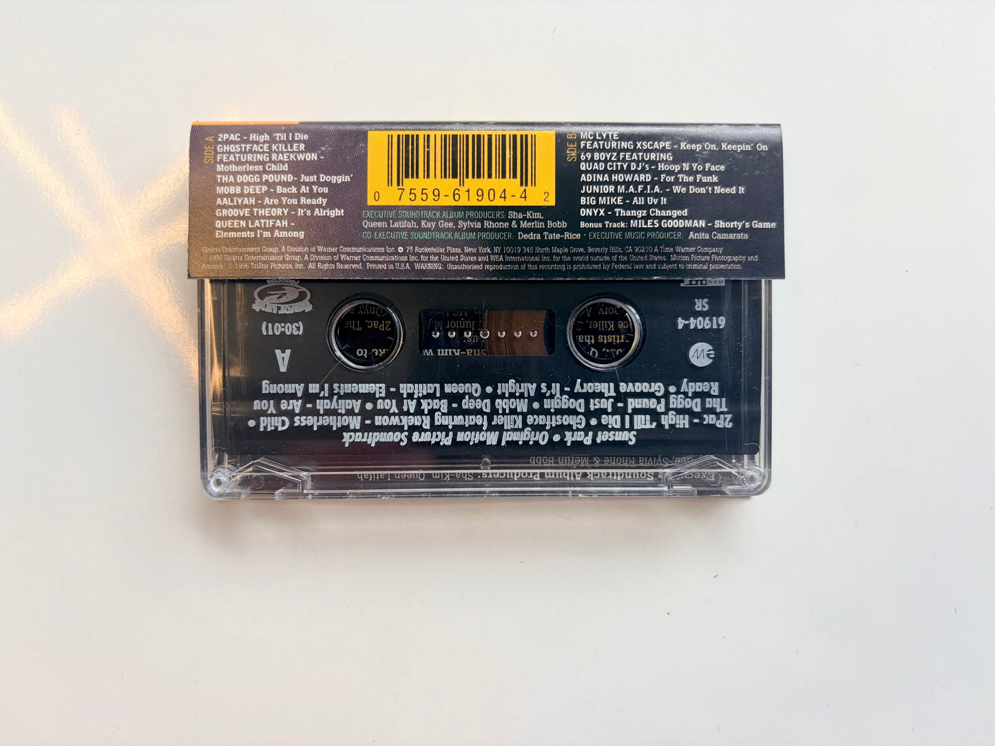 Sunset Park soundtrack cassette