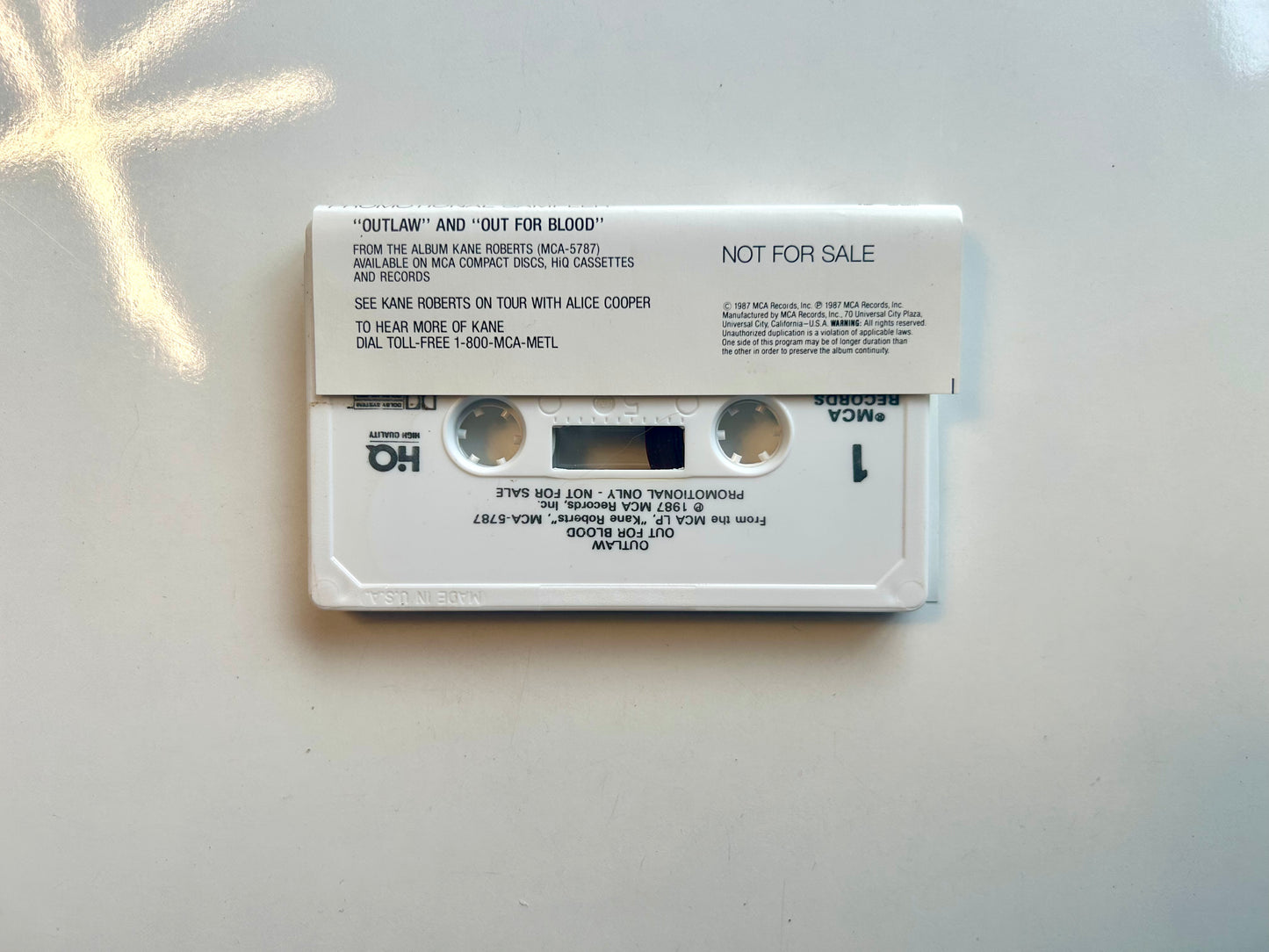 Kane Roberts, Promotional Sampler single