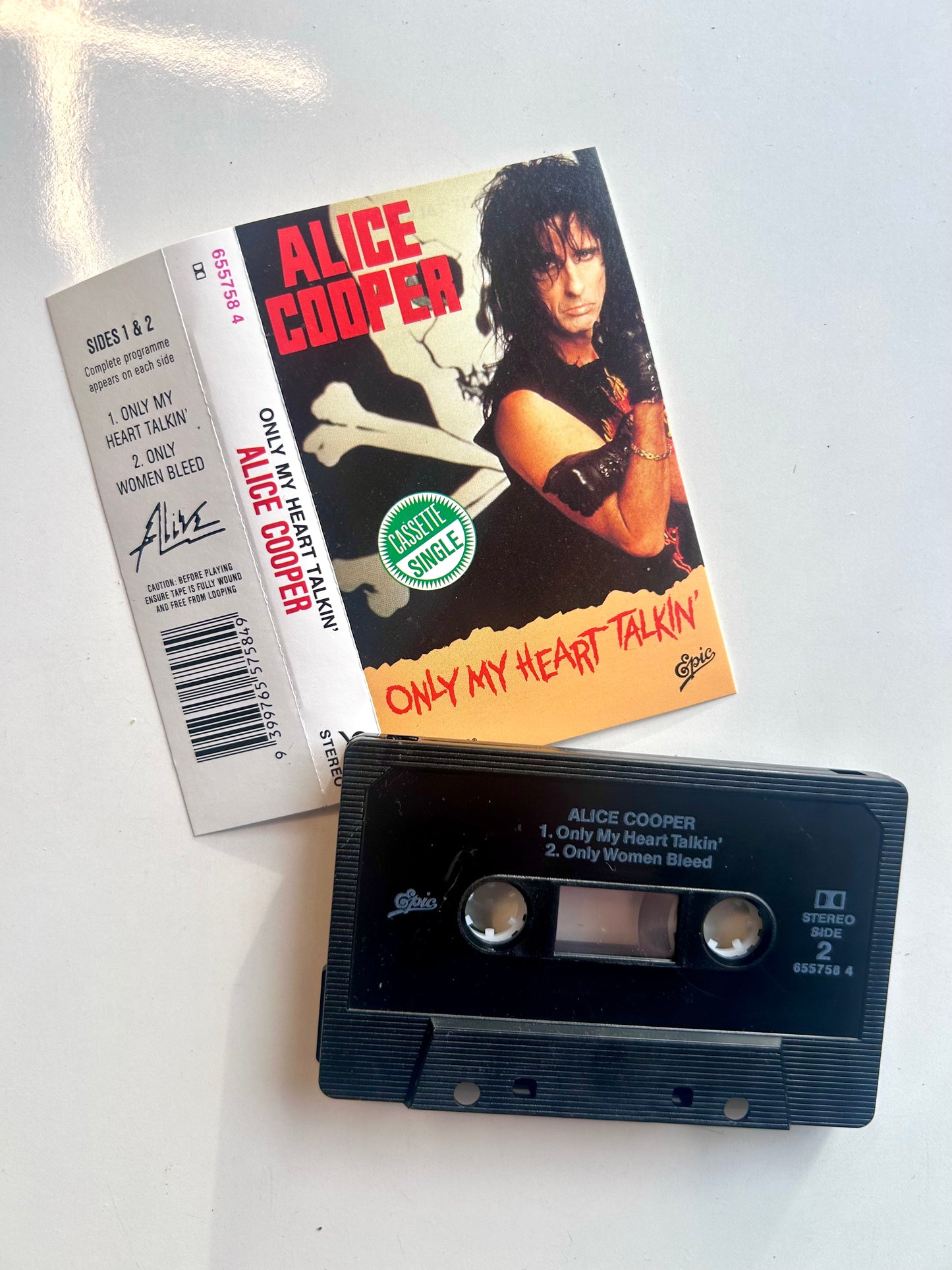 Alice Cooper, Only My Heart Talkin' single