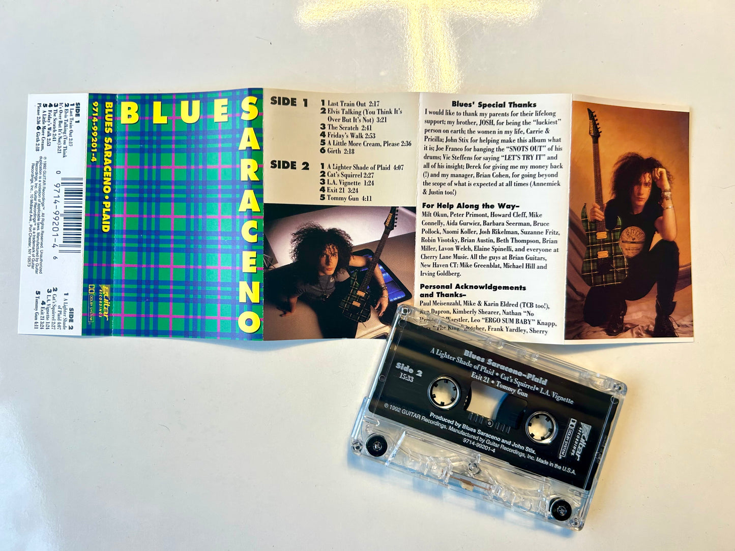 Blues Saraceno, Plaid