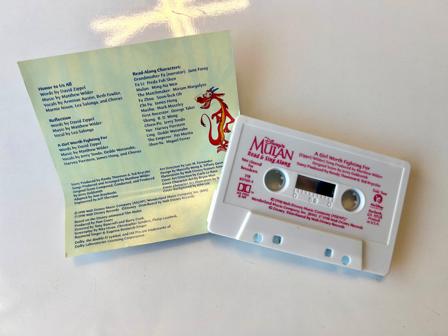 Mulan, Read & Sing Along