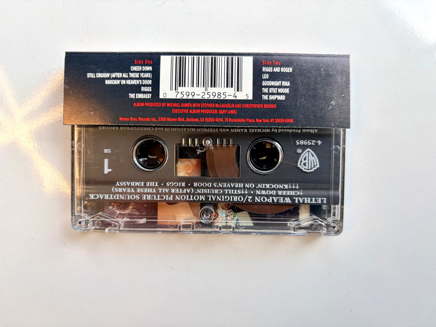 Lethal Weapon 2 soundtrack cassette
