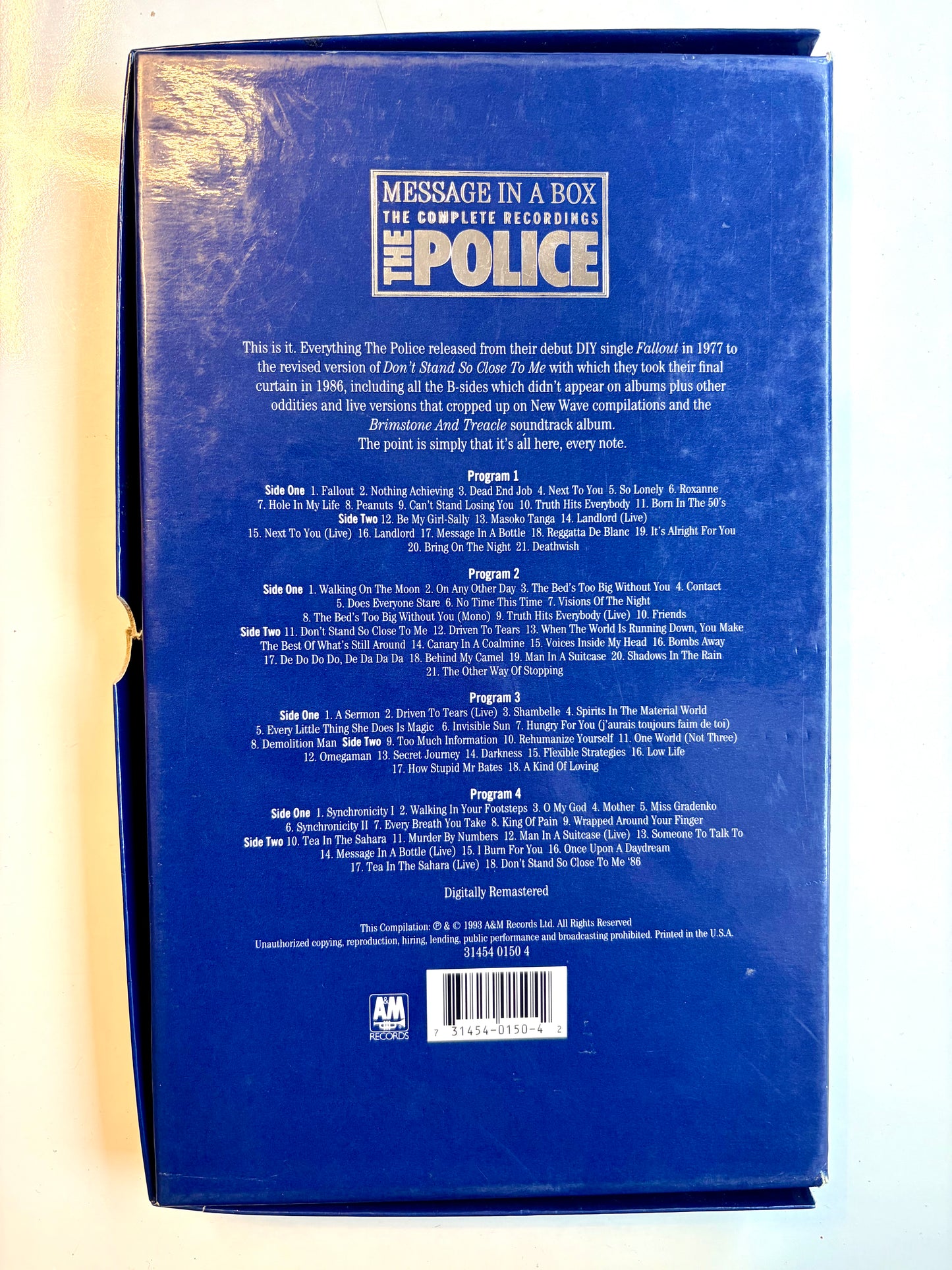 The Police, Message In A Bottle: The Complete Recordings