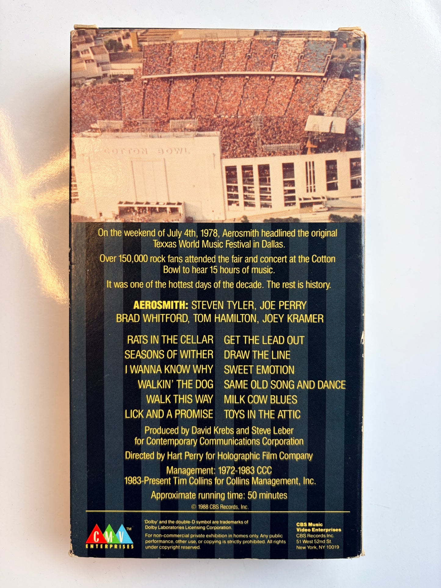 Aerosmith Live Texas Jam '78 VHS