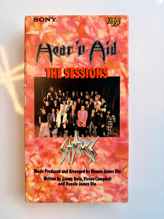 Hear 'N Aid VHS video