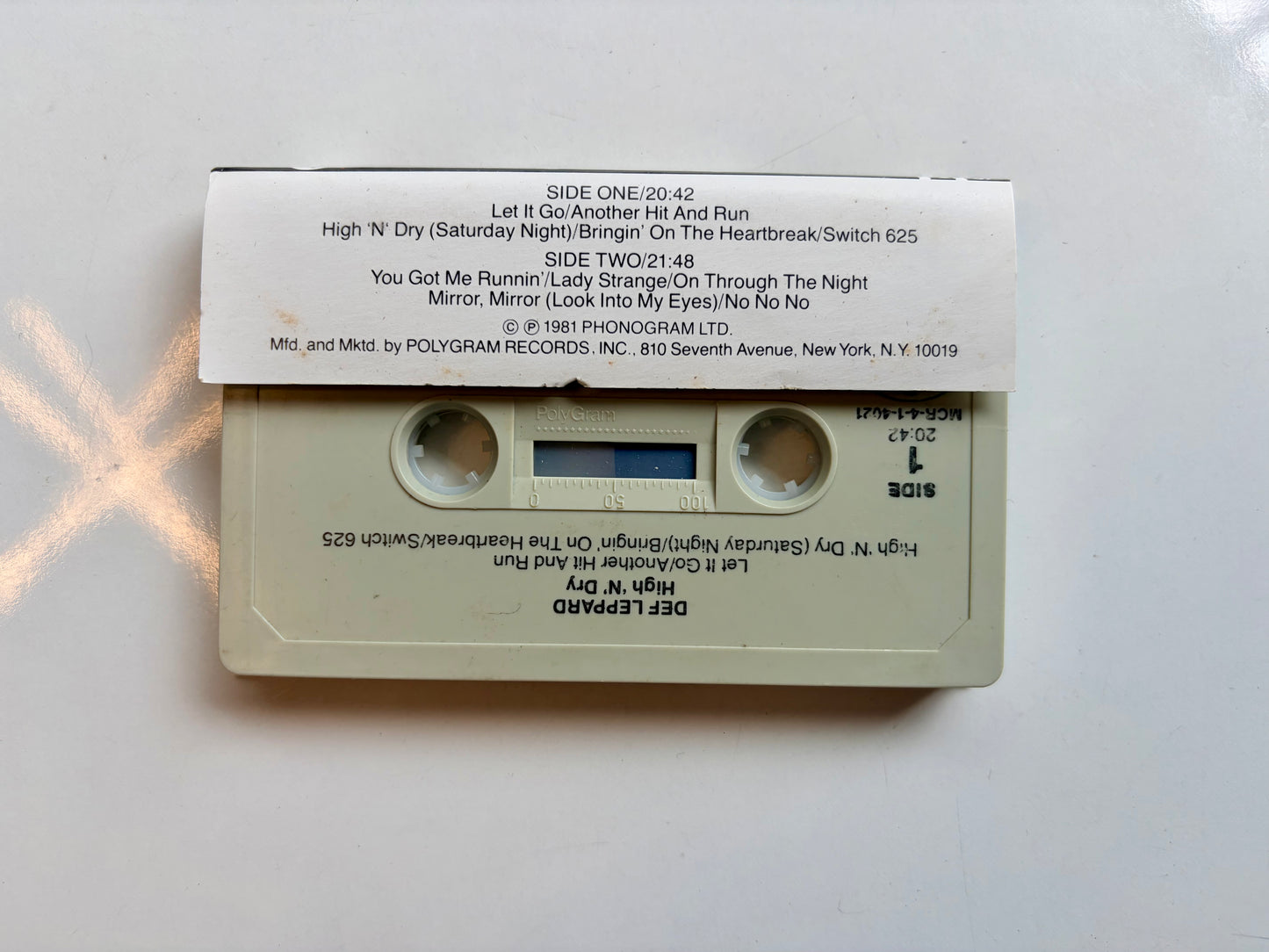 Def Leppard, High 'N' Dry