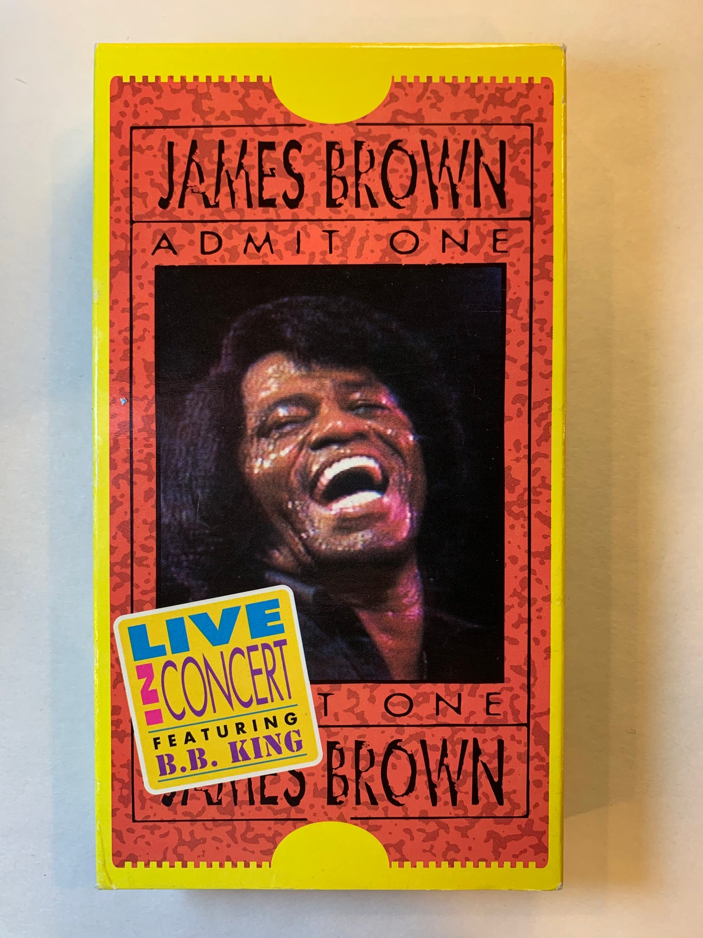 James Brown Admit One VHS concert video